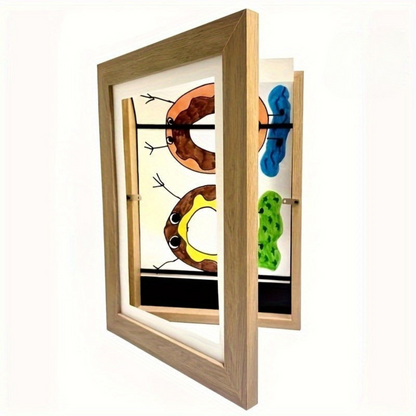 Digital Photo Frame Magnetic Wood Wall Display