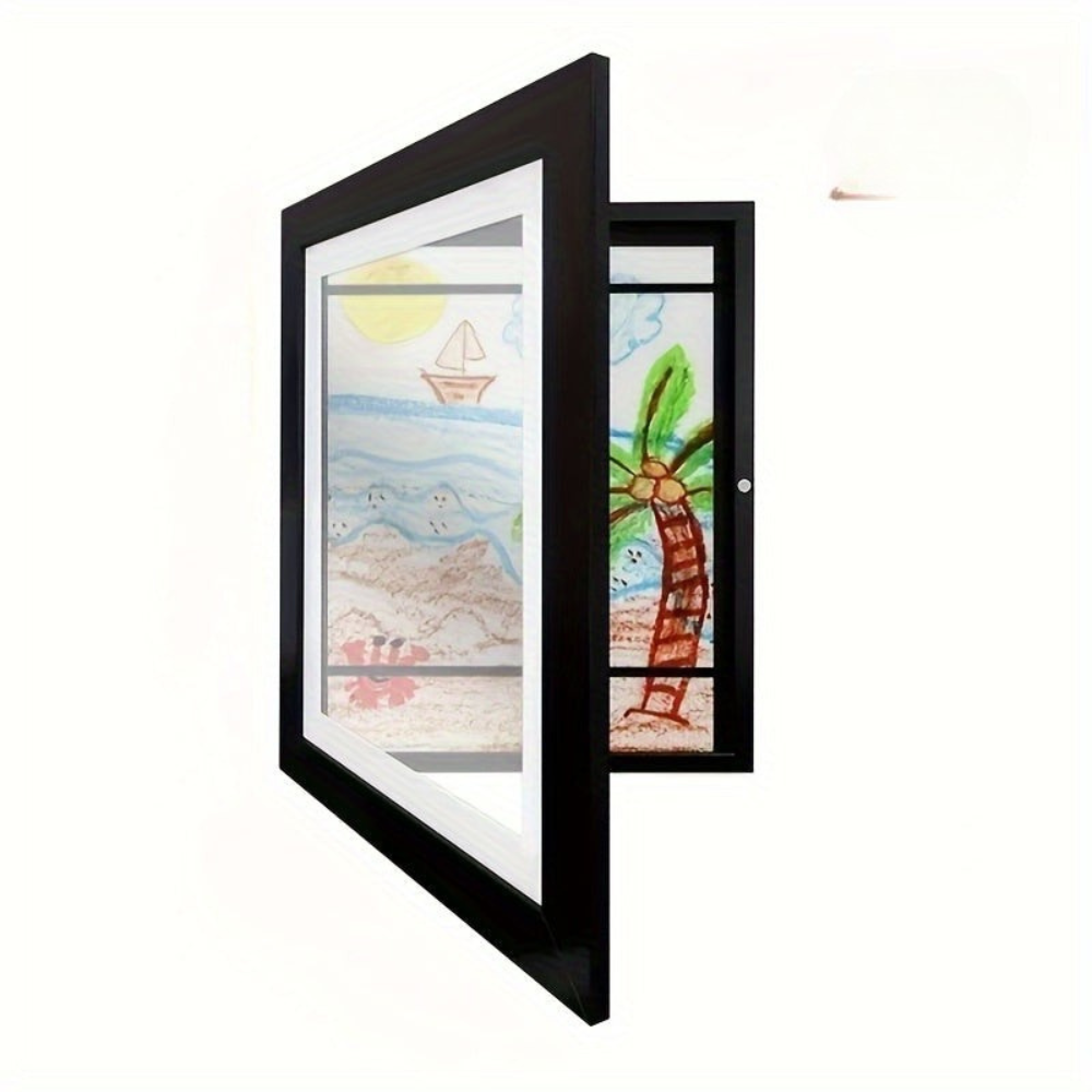 Digital Photo Frame Magnetic Wood Wall Display