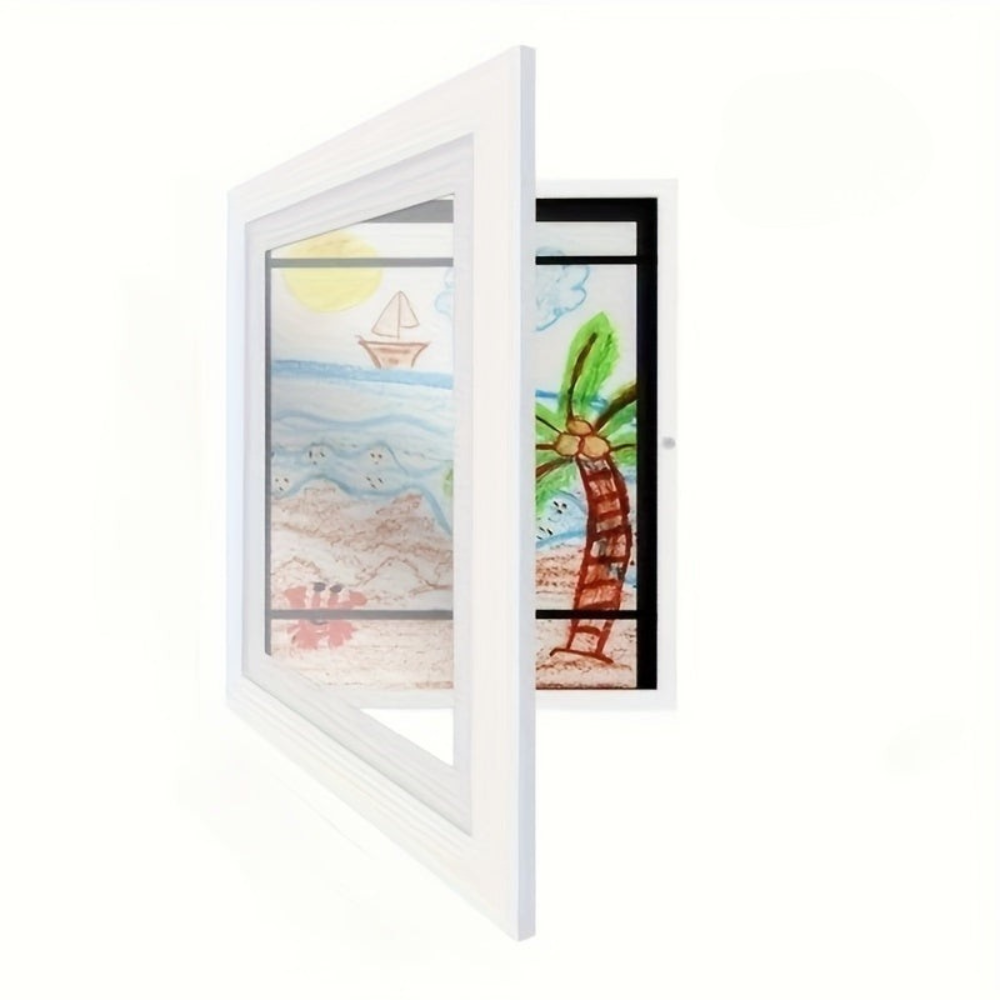 Digital Photo Frame Magnetic Wood Wall Display