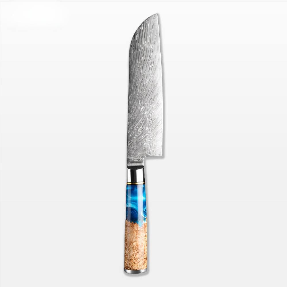 Kitchen Knife Steel Wavy Blade Chef Tool