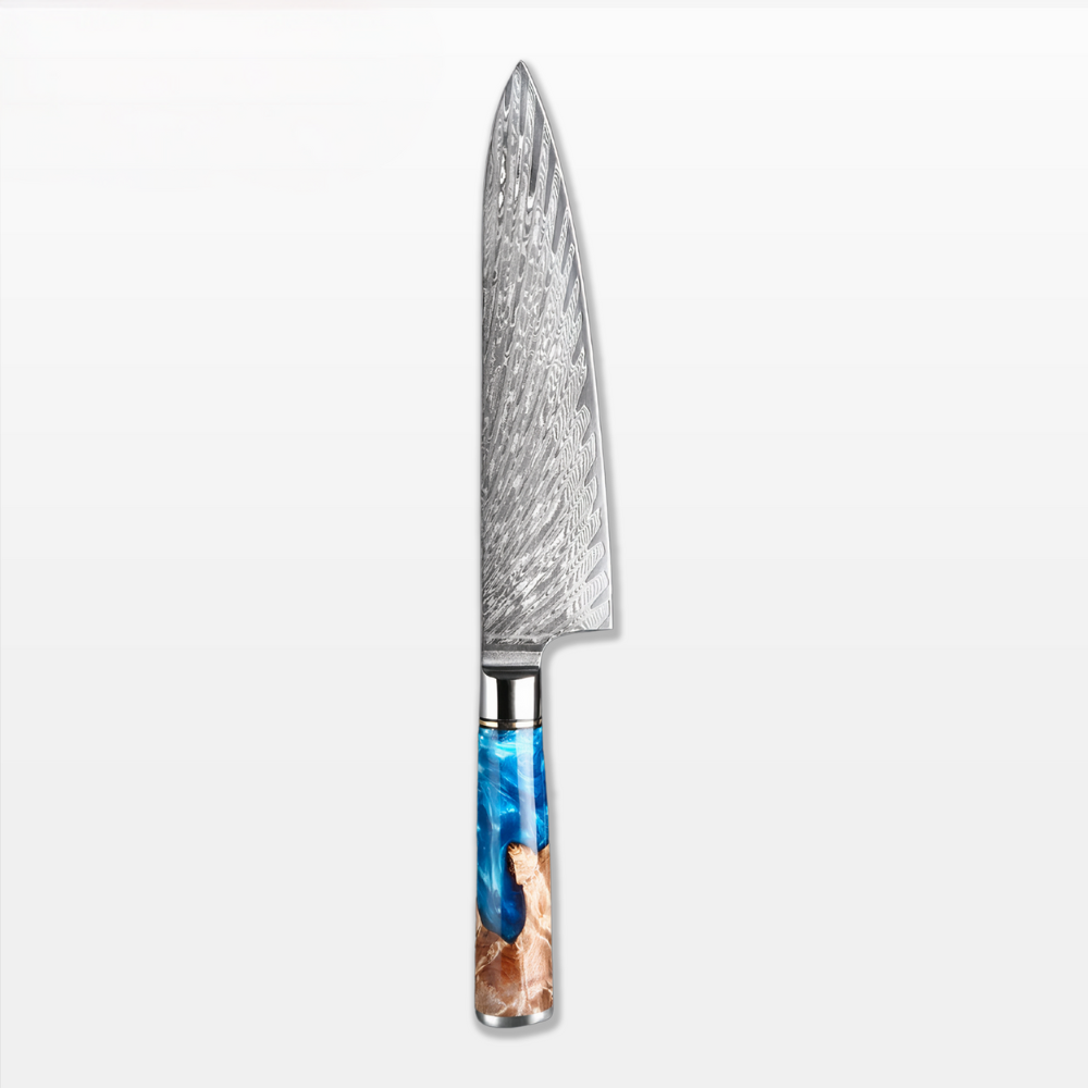 Kitchen Knife Steel Wavy Blade Chef Tool