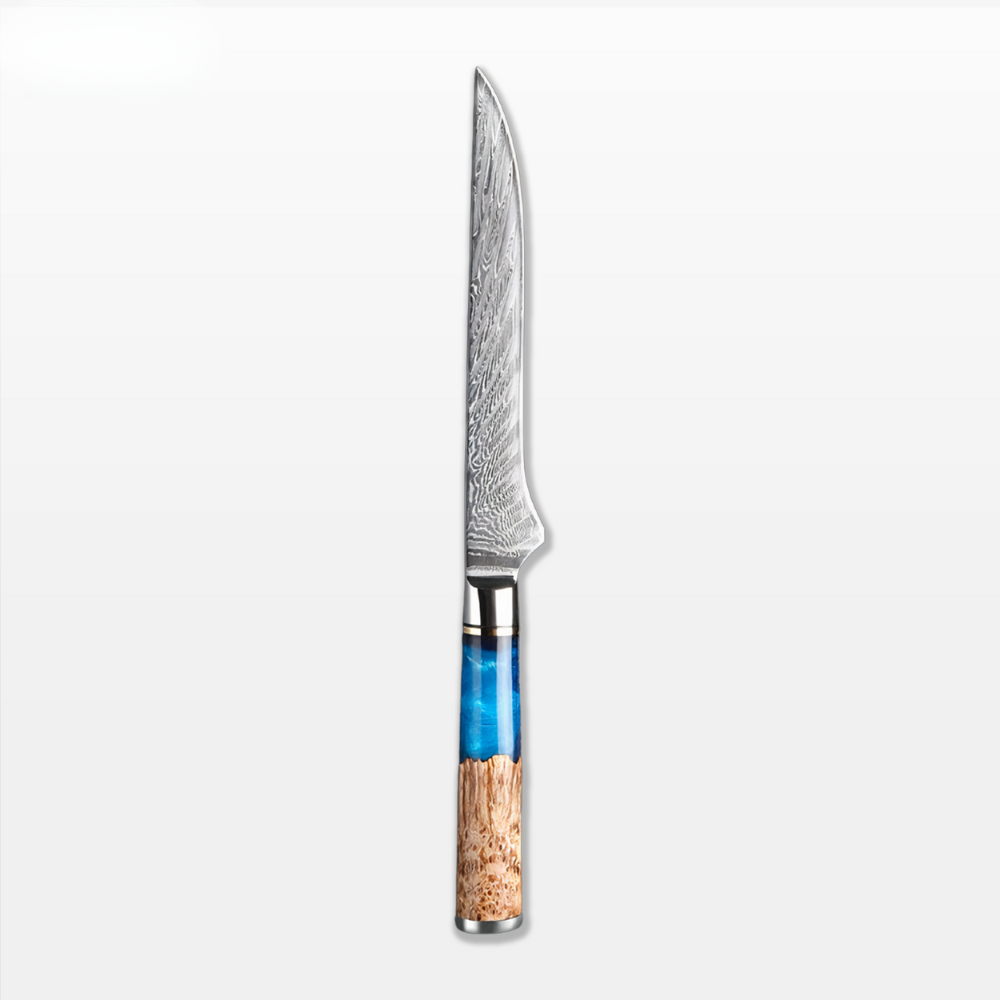 Kitchen Knife Steel Wavy Blade Chef Tool