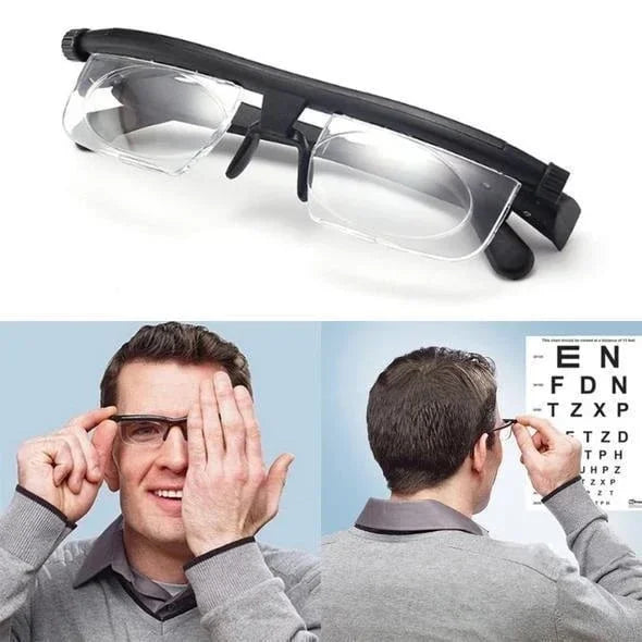 Reading Glasses Adjustable Focus Polycarbonate Frame