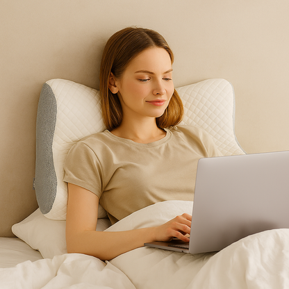 Orthopedic Memory Foam Pillow Neck Shoulder Support