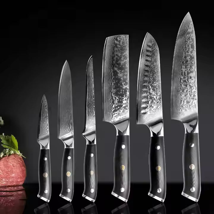 Kitchen Knife Carbon Steel Wood Handle Blade