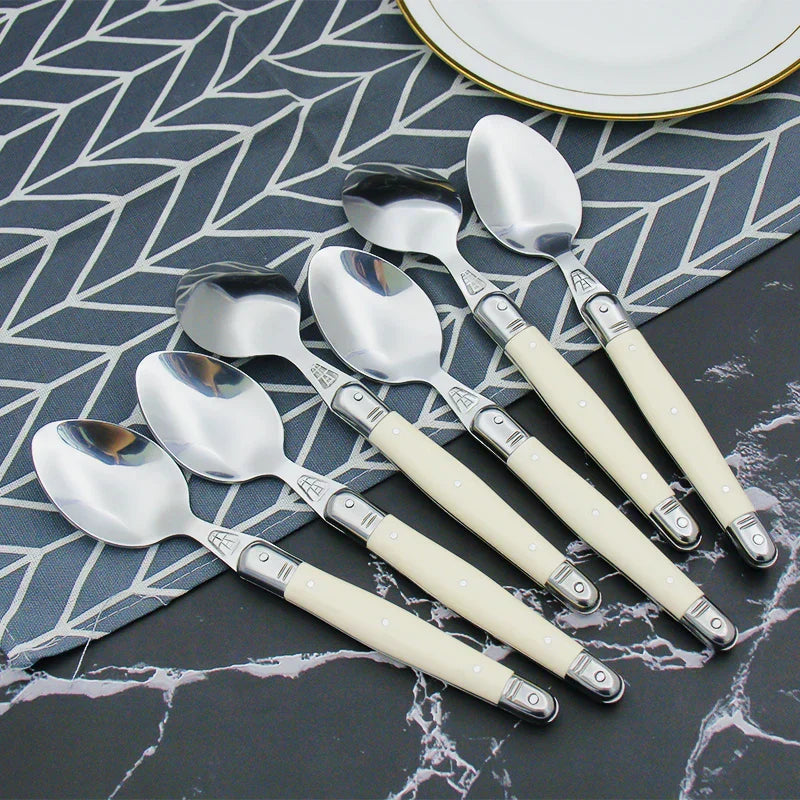 Cutlery Set Stainless Steel Ivory Handle Design