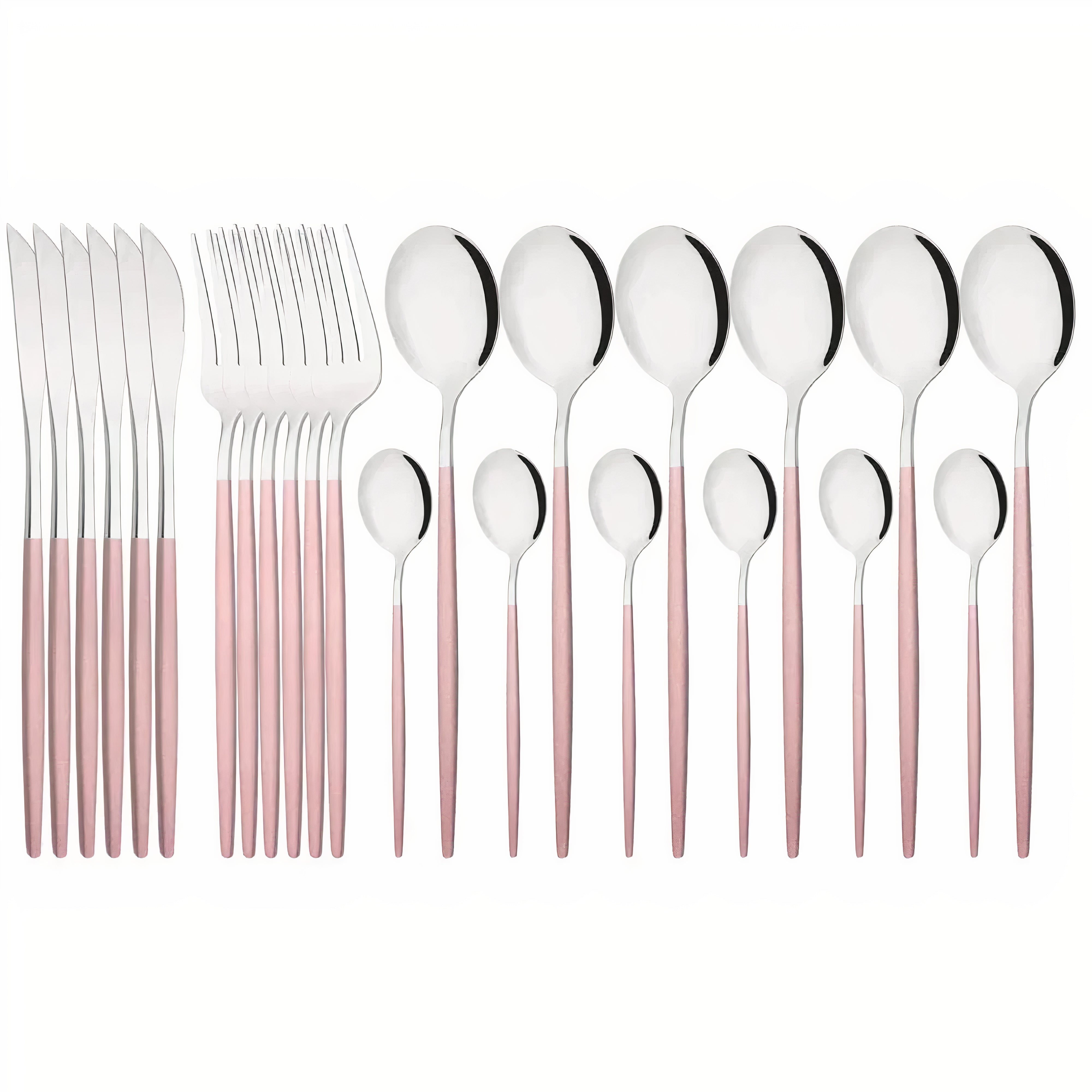 Cutlery Set Modern Gold Stainless Steel Design