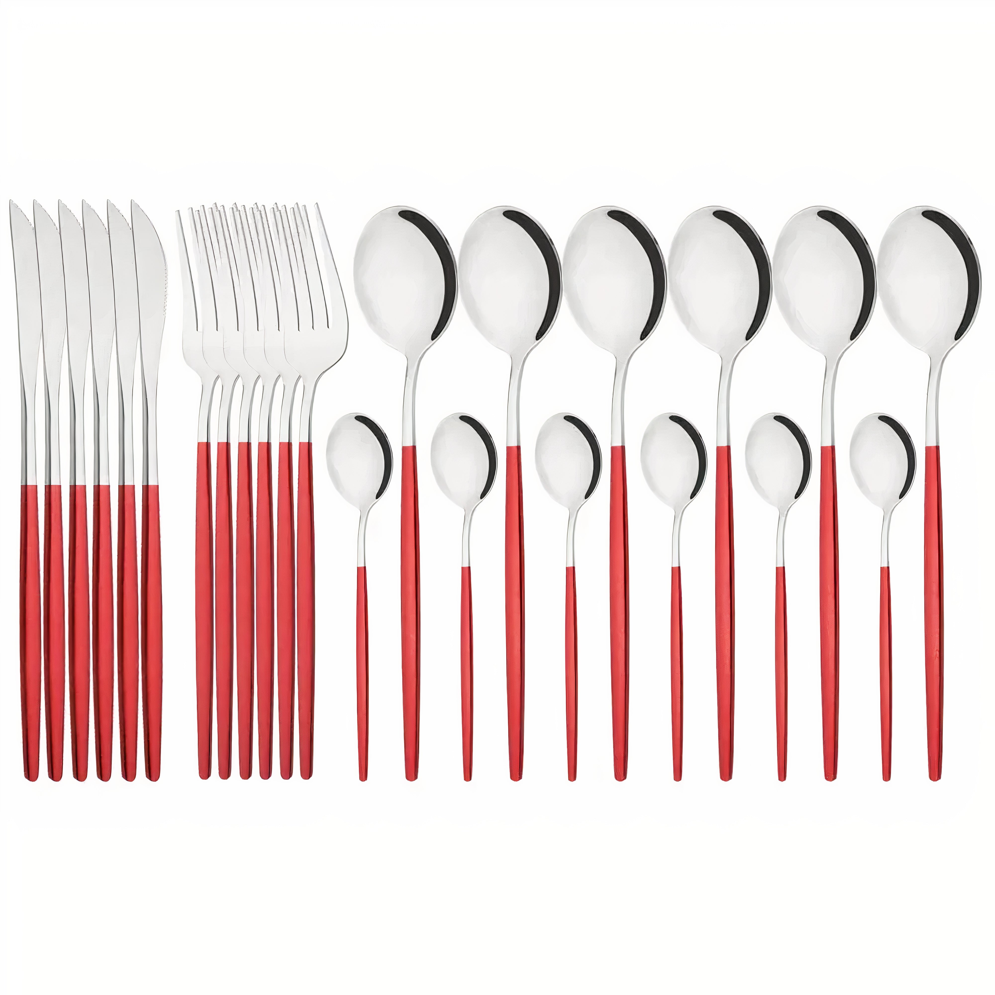 Cutlery Set Modern Gold Stainless Steel Design