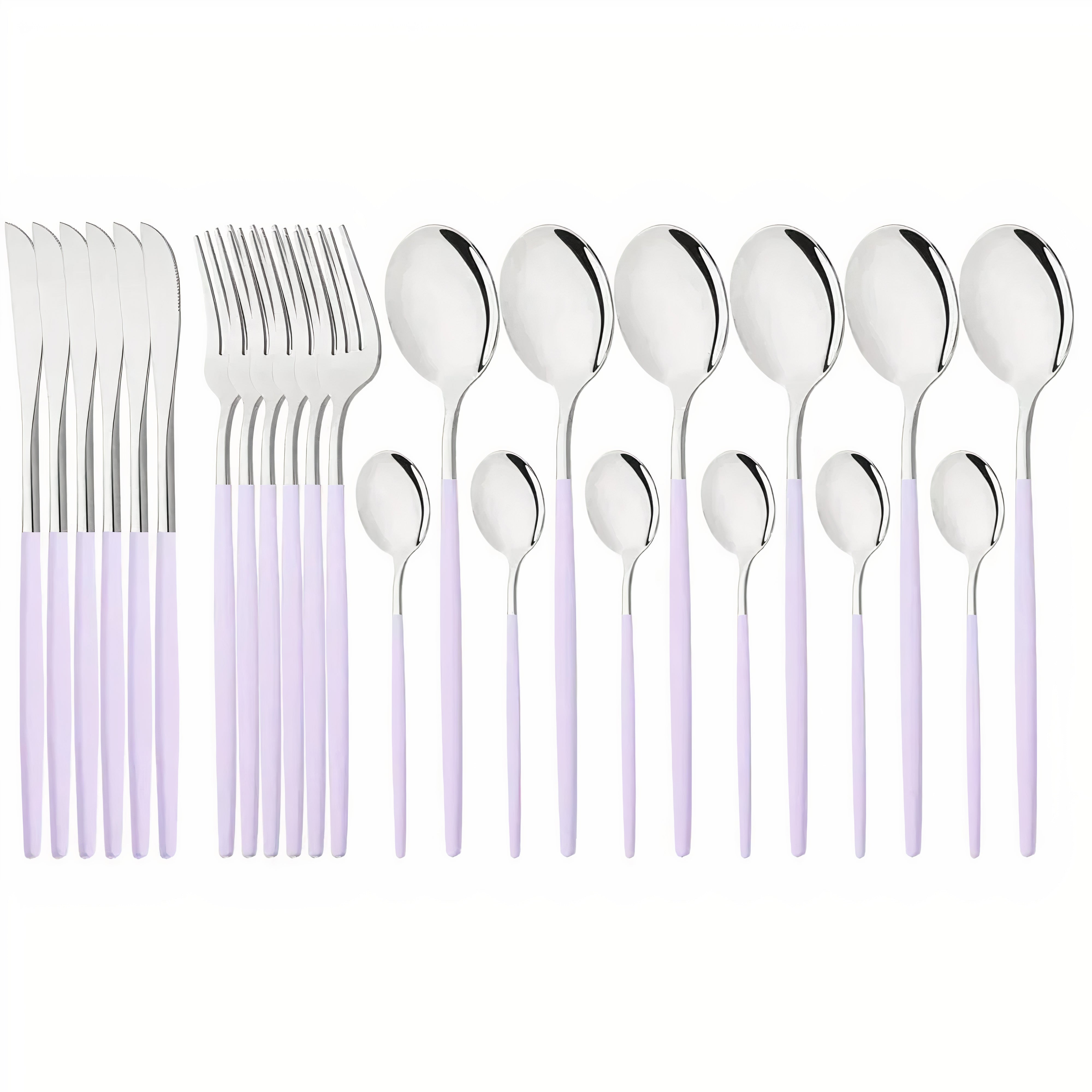 Cutlery Set Modern Gold Stainless Steel Design