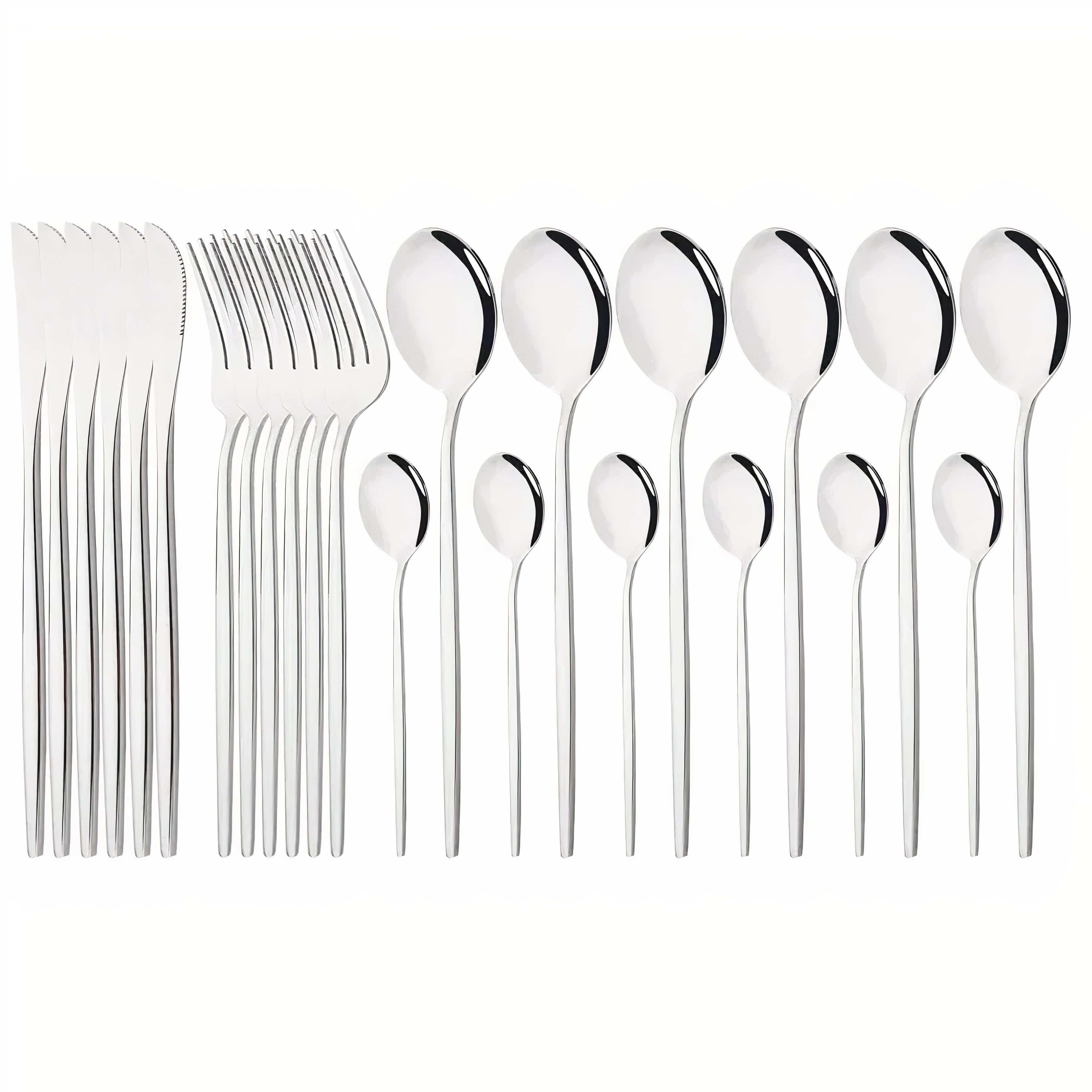 Cutlery Set Modern Gold Stainless Steel Design