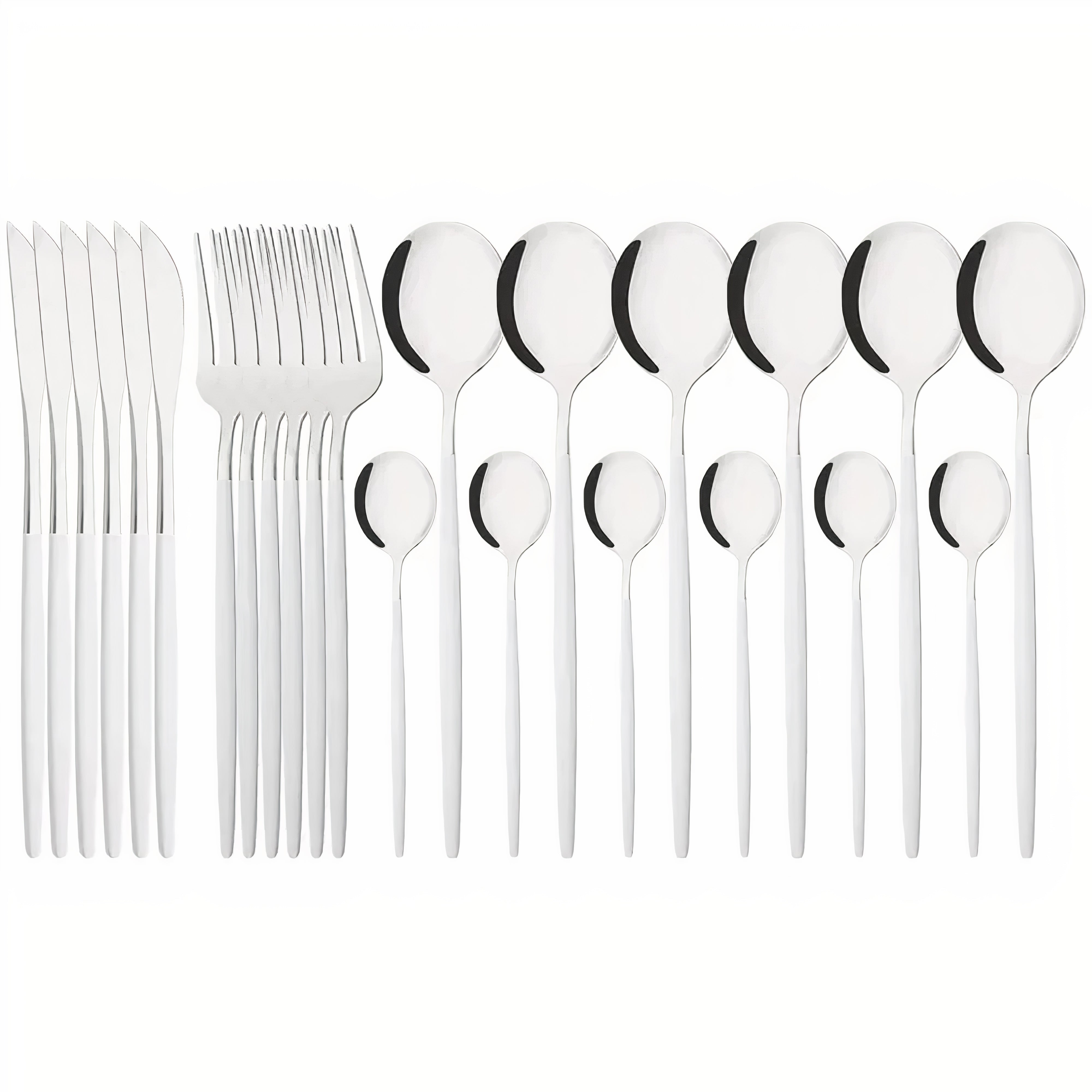 Cutlery Set Modern Gold Stainless Steel Design