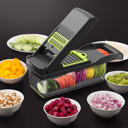 Vegetable Chopper Stainless Steel Manual Dicer Set