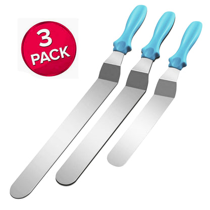 Stainless Steel Cake Spatula Set 3 Pack