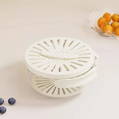 Plastic Kitchen Colander Bowl Lid Drainage