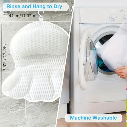 Bath Pillow Ergonomic Mesh Spa Cushion