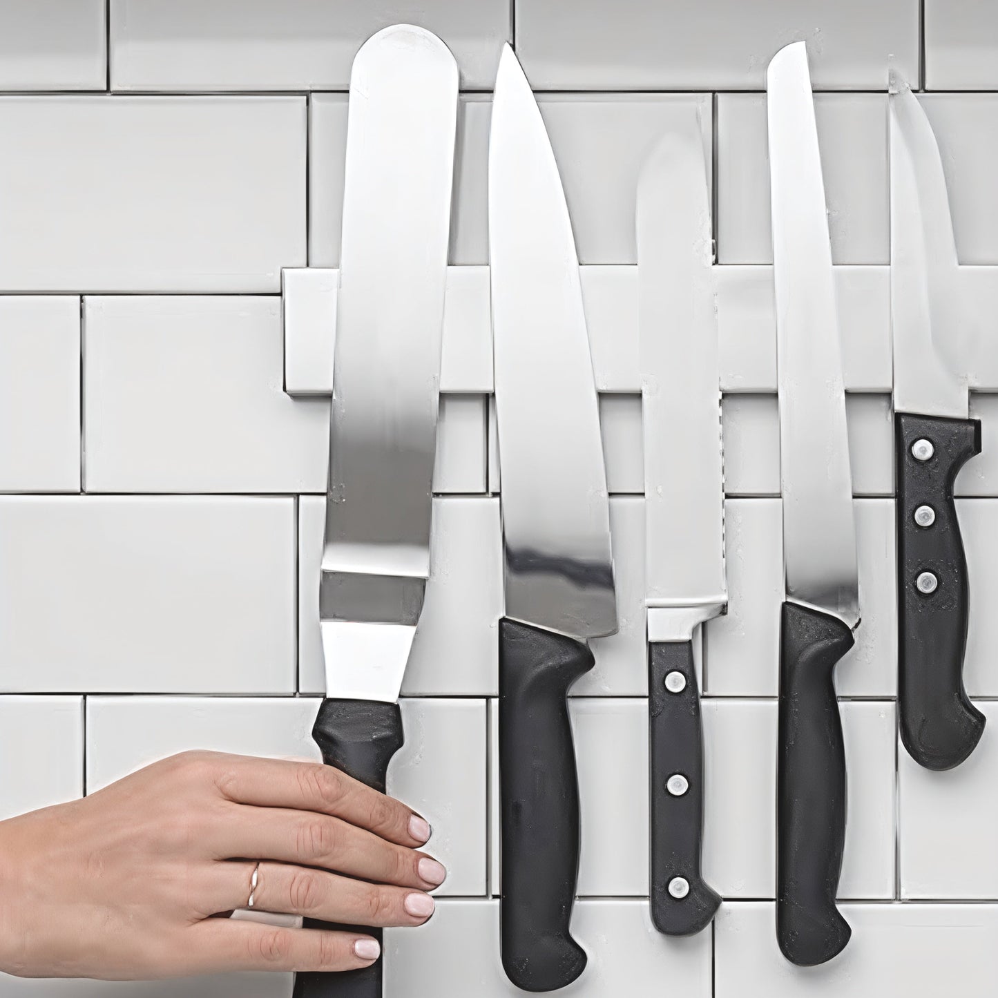Magnetic Stainless Steel Kitchen Tool Holder